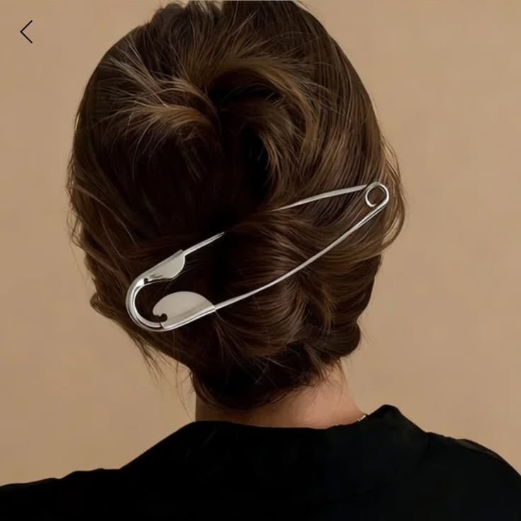 Oversized safety pin hair clip - sewnsonnet