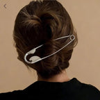 Oversized safety pin hair clip - sewnsonnet