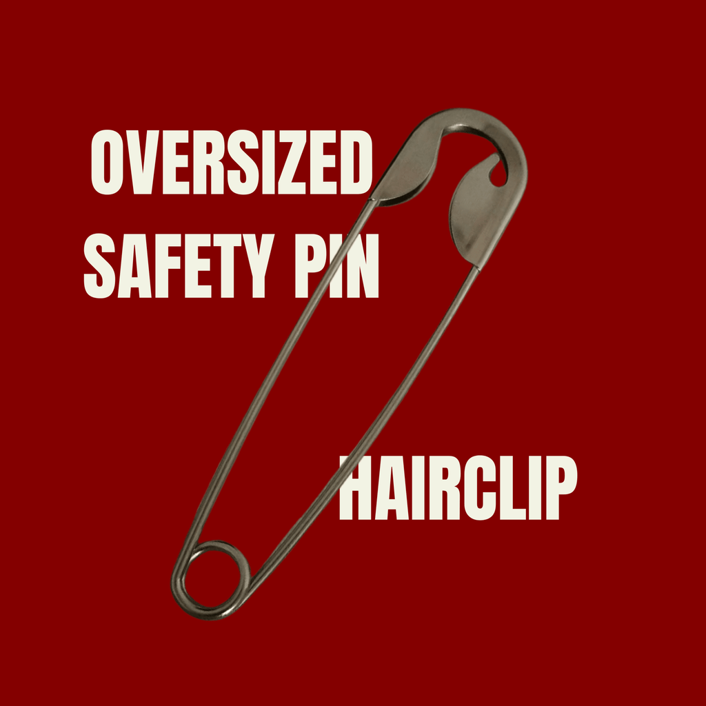 Oversized safety pin hair clip - sewnsonnet
